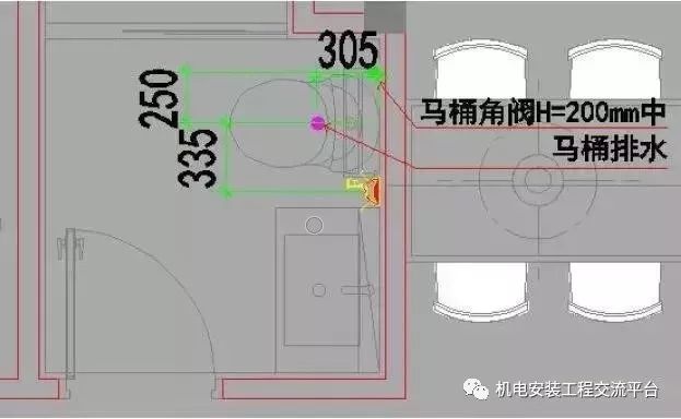 水电室外管线布置原则资料下载-碧桂园-水电精确定位标准做法