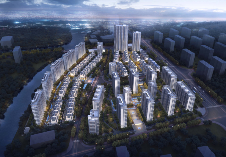 新中式小区建筑方案设计资料下载-[江苏]新中式商业保障房住宅建筑方案设计