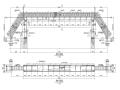 某人行轻钢桥梁结构施工图（CAD）
