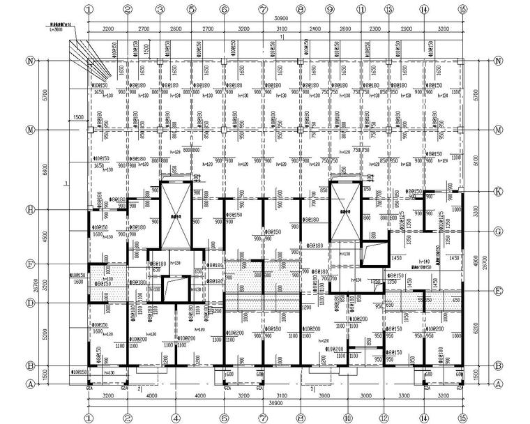 住宅高层图纸18层资料下载-18层高层住宅楼剪力墙结构施工图（CAD）