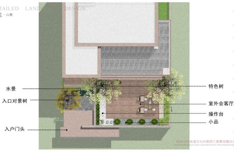 [浙江]名企中式风格住景观方案设计-山别墅平面图