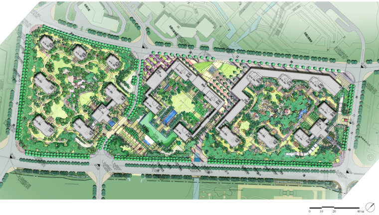 现代居住区商业街模型资料下载-[浙江]杭州现代简洁居住区景观设计方案