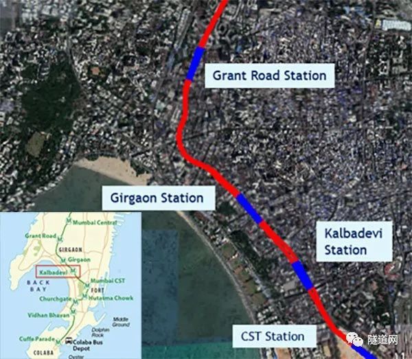 车站的平面图资料下载-孟买地铁工程Kalbadevi车站的新奥法施工