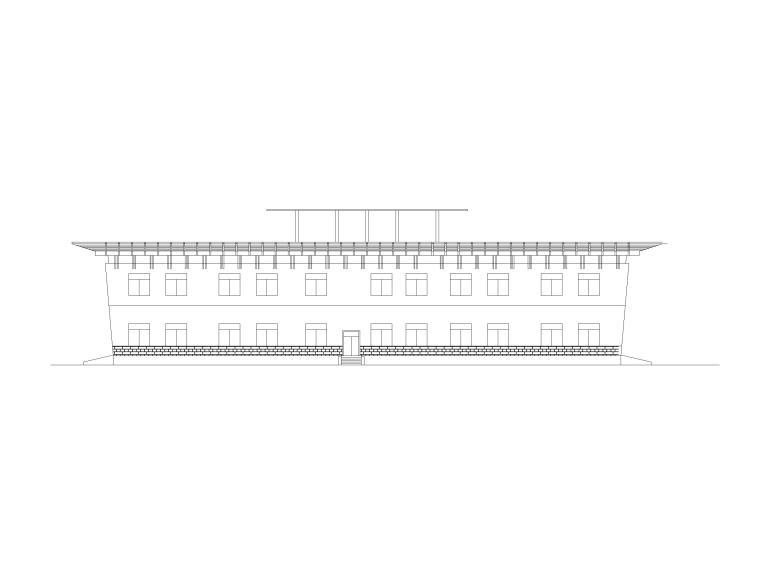 3平米一层建筑资料下载-3层4415.5平米城市展览馆建筑方案图设计CAD