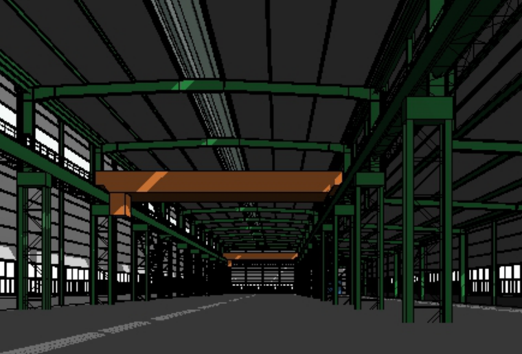 36m跨钢结构厂房资料下载-RevitStructure钢结构厂房建模教程（全套）
