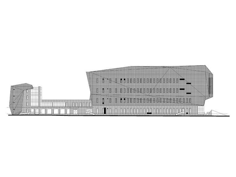 3平米一层建筑资料下载-4+1地下层16572.81平米博物馆建筑施工图