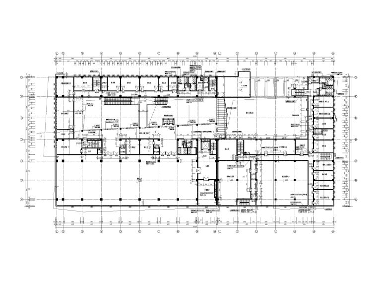 4+1地下层16572.81平米博物馆建筑施工图-二层平面图