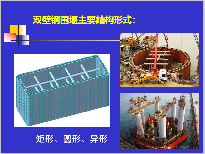 桥梁工程双壁钢围堰施工PPT讲解(62页)-双壁钢围堰主要结构形式