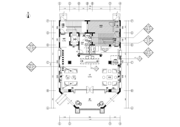 创新办公空间设计资料下载-[青岛]创新产业综合功能办公空间设计施工图