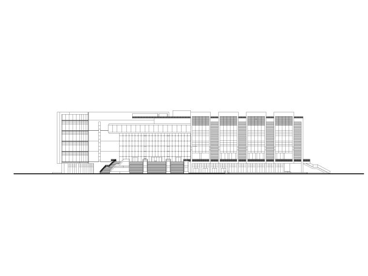 3平米一层建筑资料下载-20012平米学院博物馆建筑施工图