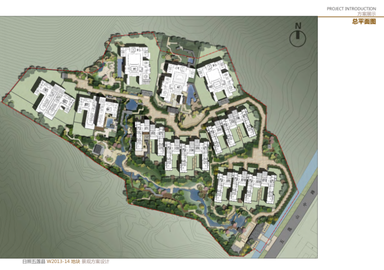 [日照]生态中式山地度假别墅景观设计方案-2-总平面图