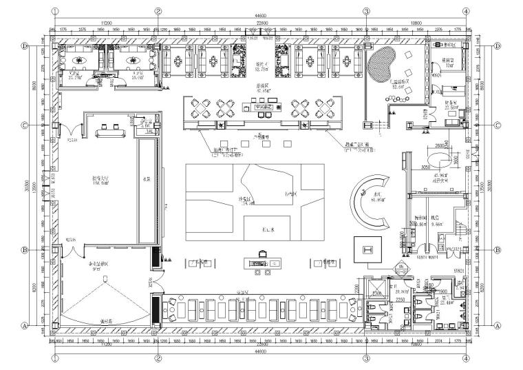 岳阳洞庭湖大桥施工控制资料下载-[湖南]岳阳富兴御城现代二层售楼部施工图