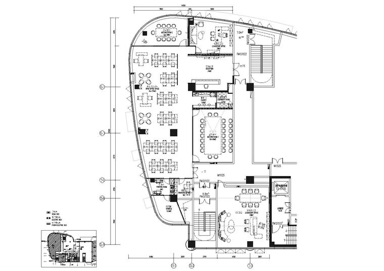 地产设计施工图资料下载-[上海]知名地产T3办公及接待区设计施工图