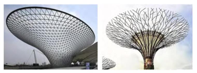 综合体结构设计标准资料下载-成都南站枢纽城市综合体连体喇叭花结构设计