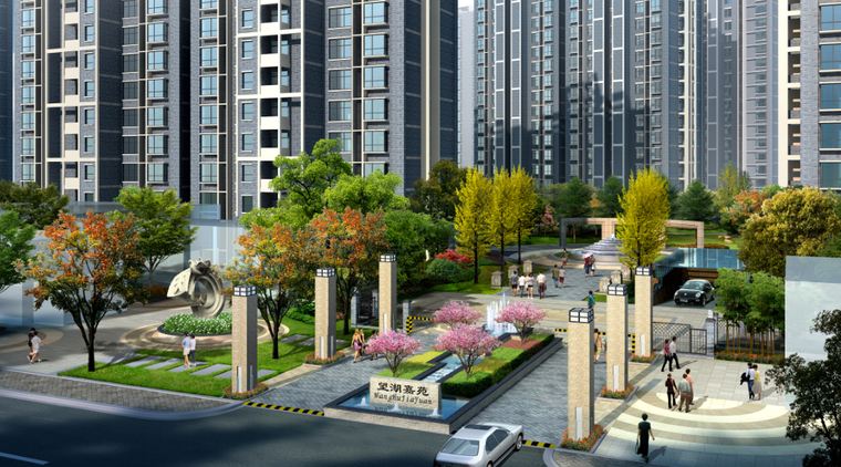 [安徽]合肥绿色公园式居住区景观设计方案