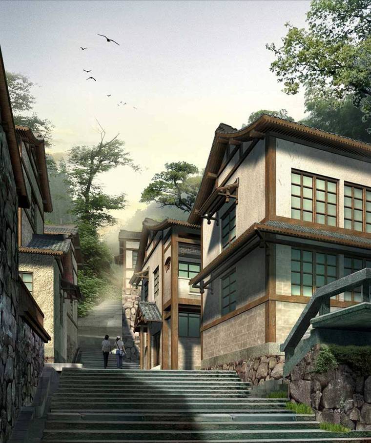 村庄建筑效果图