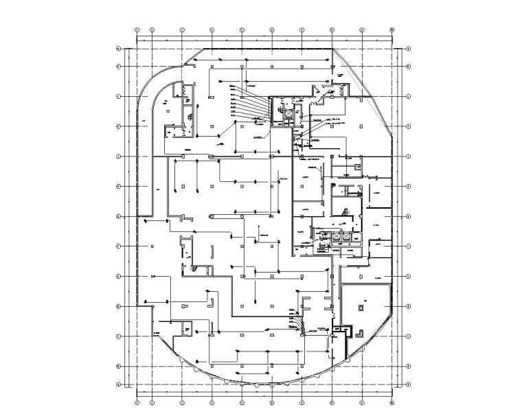 办公区弱电施工图资料下载-北京大厦 电+水+风+弱电施工图