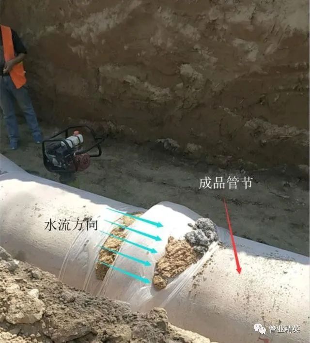 室外管道管道挖土计算资料下载-排水管道施工技术_安装流程实图解析