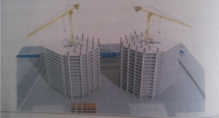 [郑州]建设大厦工程钢结构专项施工方案-13 钢骨柱施工示意图