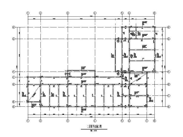 基础梁结构做法资料下载-4层框架教学楼结构施工图2019_梁板体系屋盖