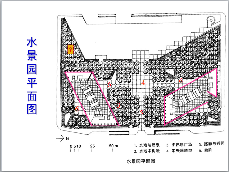 房地产景观设计之水系景观讲解（192页）-水景园平面图