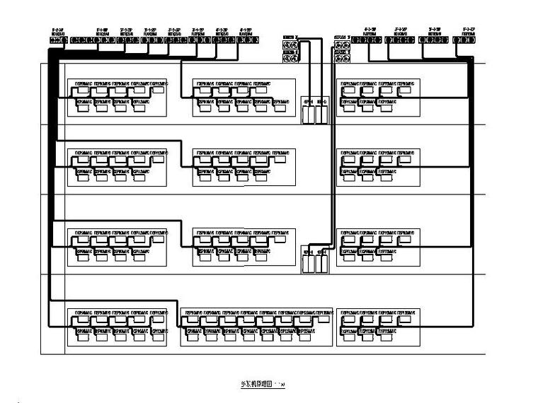 江苏商业楼暖通施工图（建筑结构水暖电）-多联机原理图