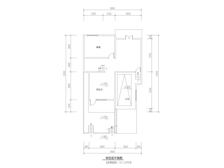 萨伏耶别墅平面资料下载-别墅平面户型设计总结CAD