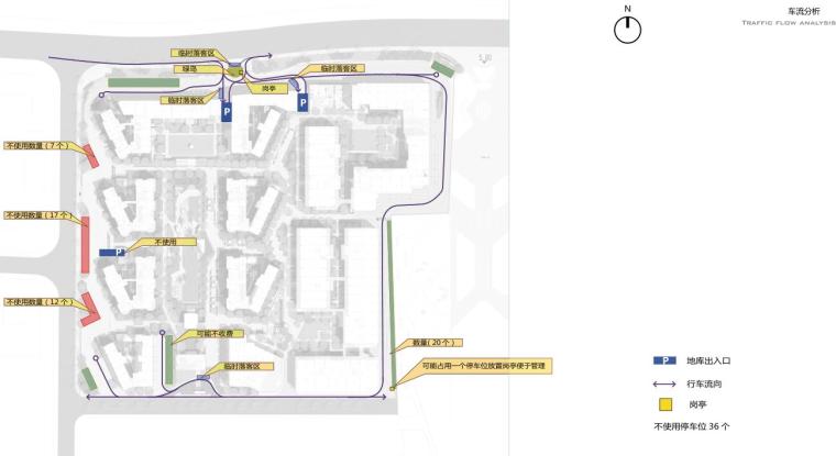 [海南]现代都市气息大都会景观方案文本-车流分析