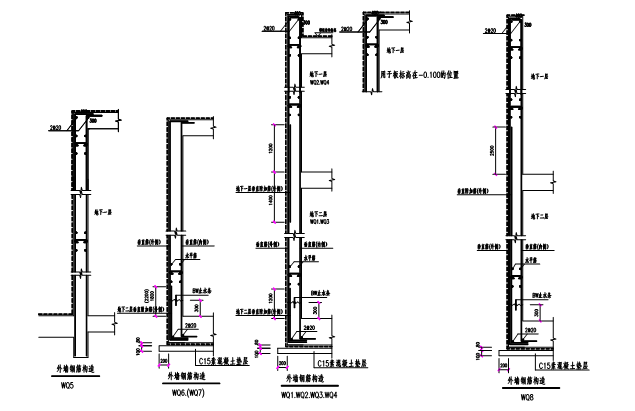 [廊坊]剪力墙结构购物广场工程钢筋施工方案-68墙体钢筋节点构造