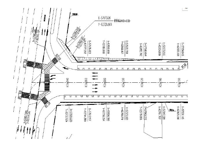 城市主干道道路设计断面资料下载-[广州]城市主干道双向六车道施工图设计