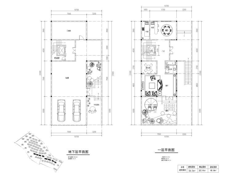 别墅cad图纸资料下载-8套类独栋别墅平面户型设计（CAD）