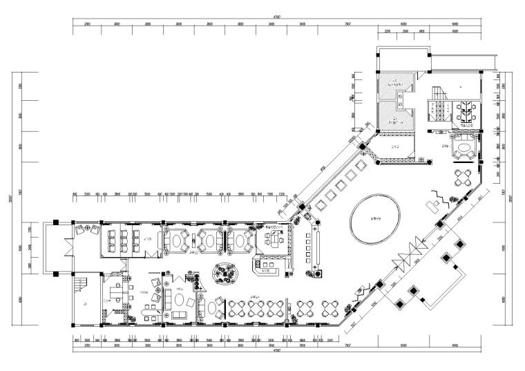 售楼中心施工计划资料下载-[江西]733㎡现代售楼中心室内装饰施工图