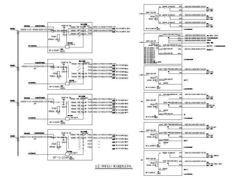 山东大型三甲医院高层综合楼电气图纸（全）-7新风机配电系统图