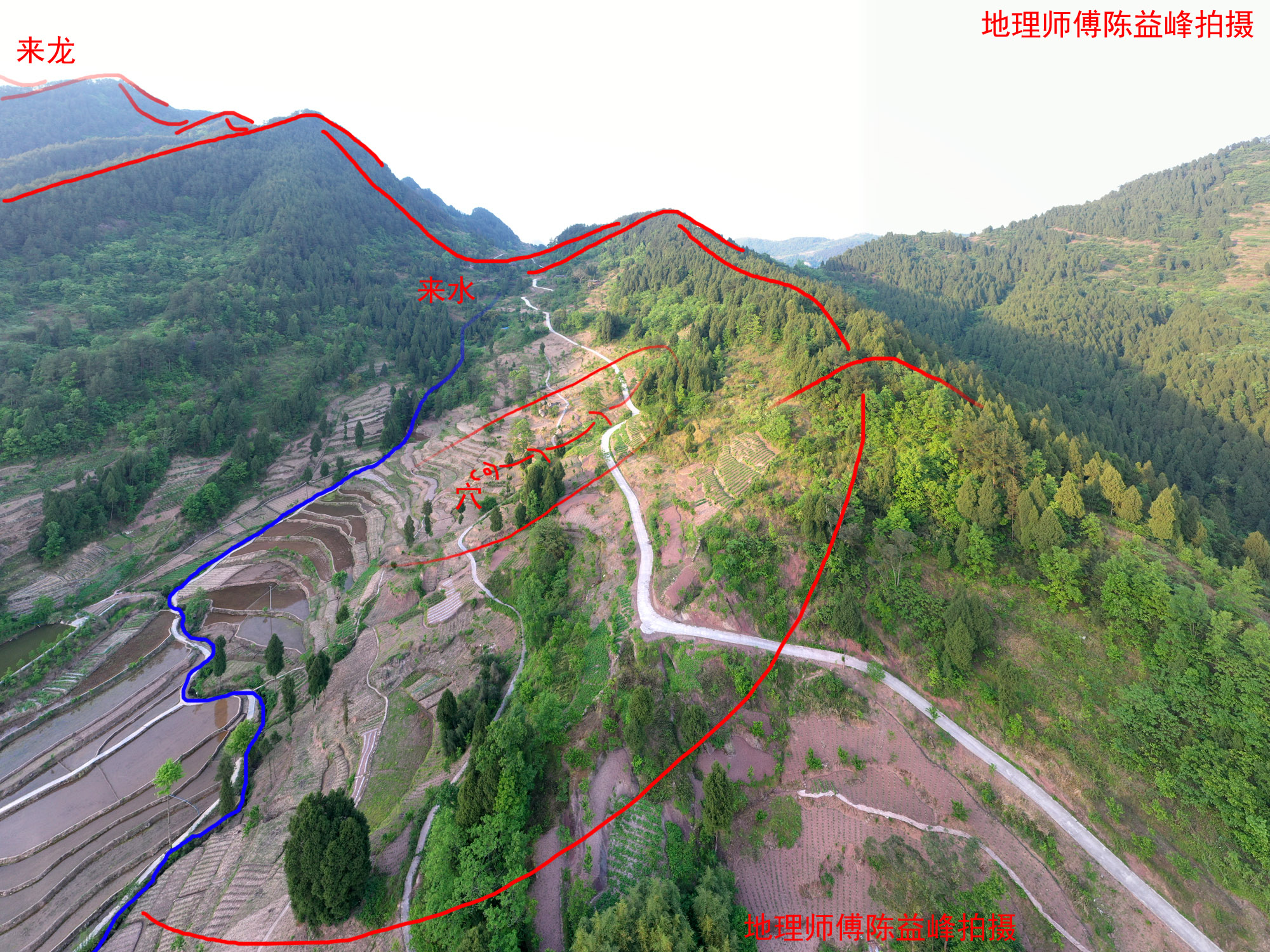 下山蛇形地,陈益峰寻龙点穴作品-建筑风水-筑龙建筑设计论坛