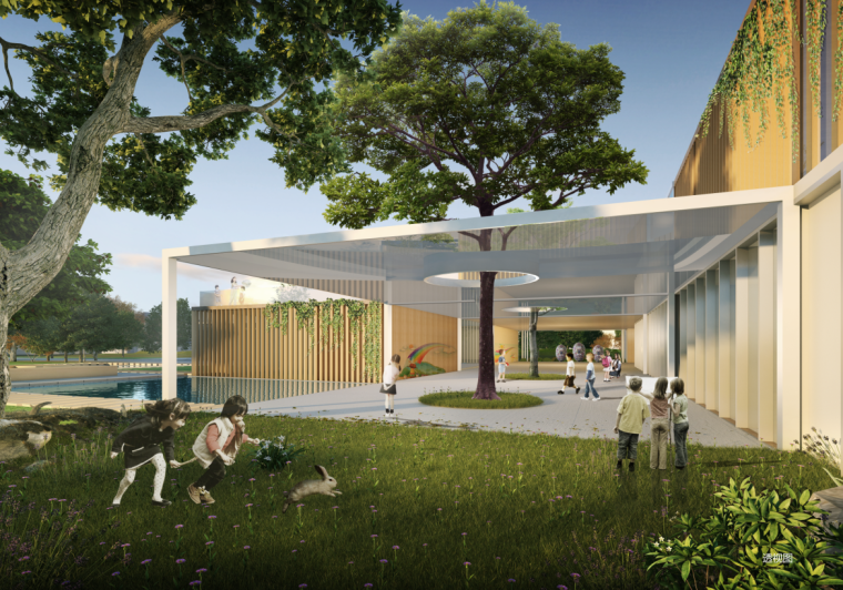 公建北大资源新幼儿园现代资料下载-现代风格幼儿园概念方案设计