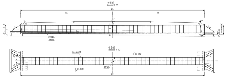 运输道路工程施工图设计(含投标文件和清单)-圆管涵布置图