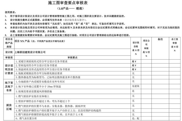 工程类的专业资料下载-设计院施工图审查要点-别墅类-暖通专业