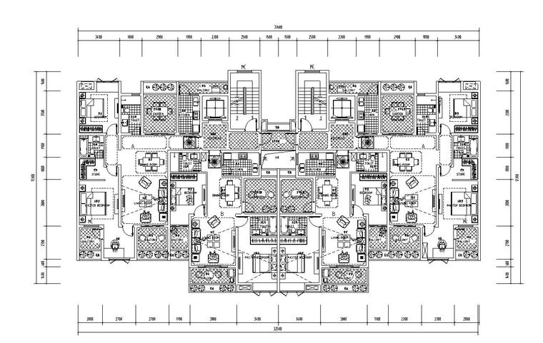 高层户型图- 三室户户型设计-建筑户型图-筑龙建筑设计论坛