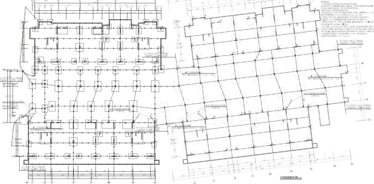 南京高档别墅区建筑结构及水电施工图-基础接地平面图