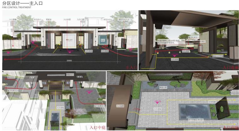 [贵州]知名地产”雅奢“人居别墅区景观方案-主入口设计1