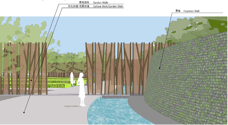 [广东]岭南水乡自然滨水公园景观设计方案-典型花园设计效果图2