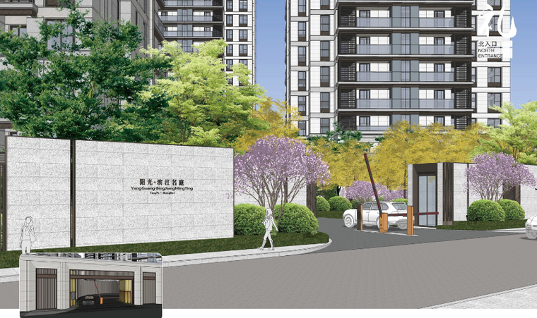 [上海]海派风格自然花园居住区景观设计方案-居住区景观-筑龙园林景观