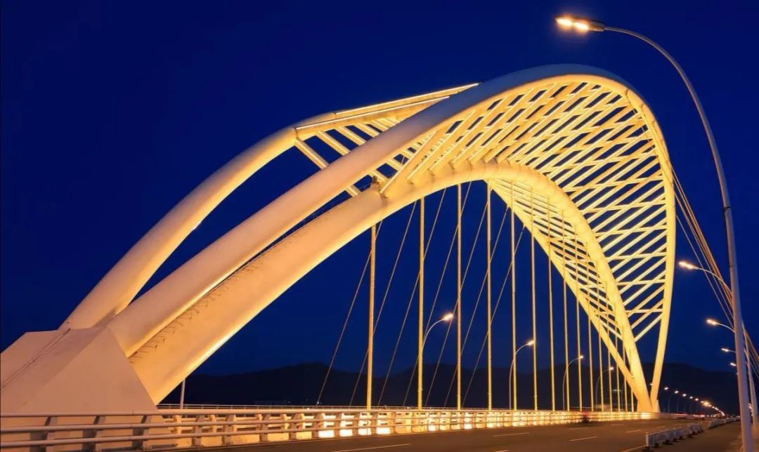 上海青浦中承式无推力异型钢拱桥—西大盈港双桥世博会配套项目之一的