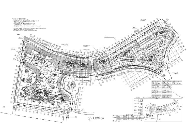 大型住宅项目建筑图纸含合同招标文件-负一层平面图