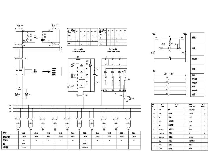 [南昌]能源厂房电气竣工图（含电力设计）-直流屏二次回路图