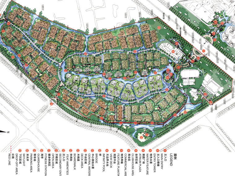 古典风格景观墙详图资料下载-[云南]中式古典风格居住区景观设计方案