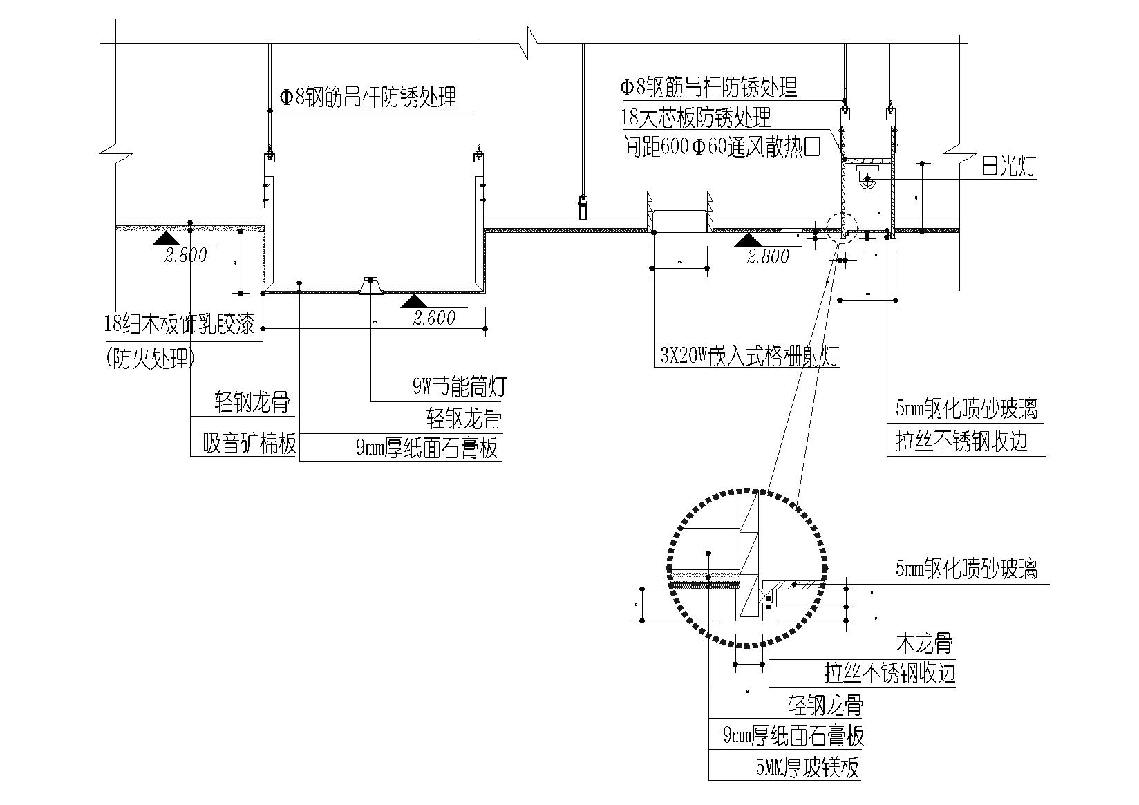 护栏管灯安装大样图图片