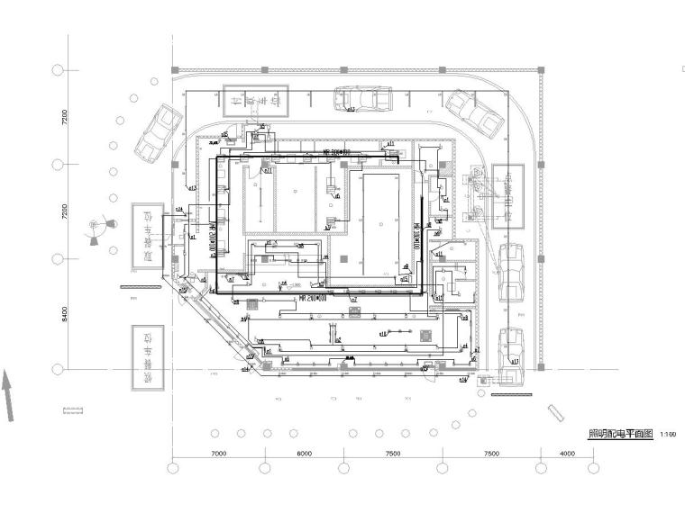 湖北高速公路设计图纸资料下载-[湖北]知名快餐厅机电设计图纸（电气）