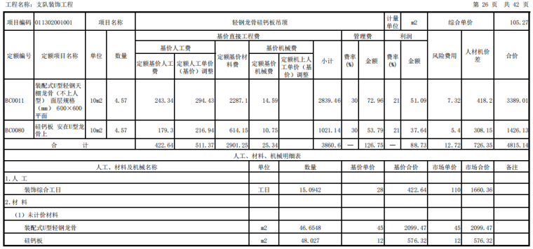 上海装饰工程预算资料下载-装饰工程预算(广联达软件计价)