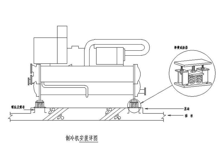 通风机_风柜及风机盘管安装详图cad